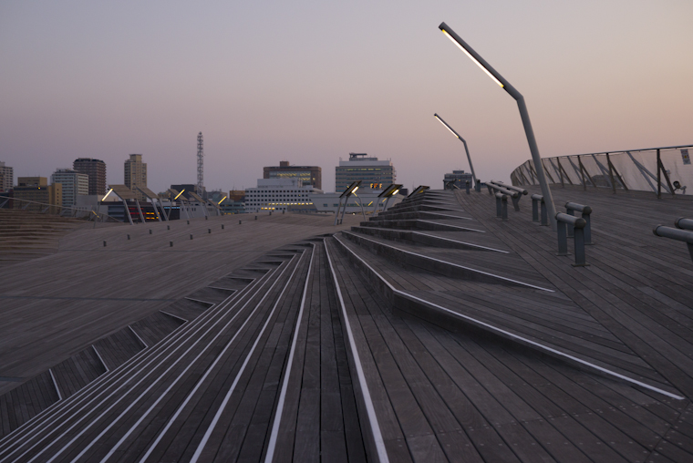 view from line // yokohama port terminal